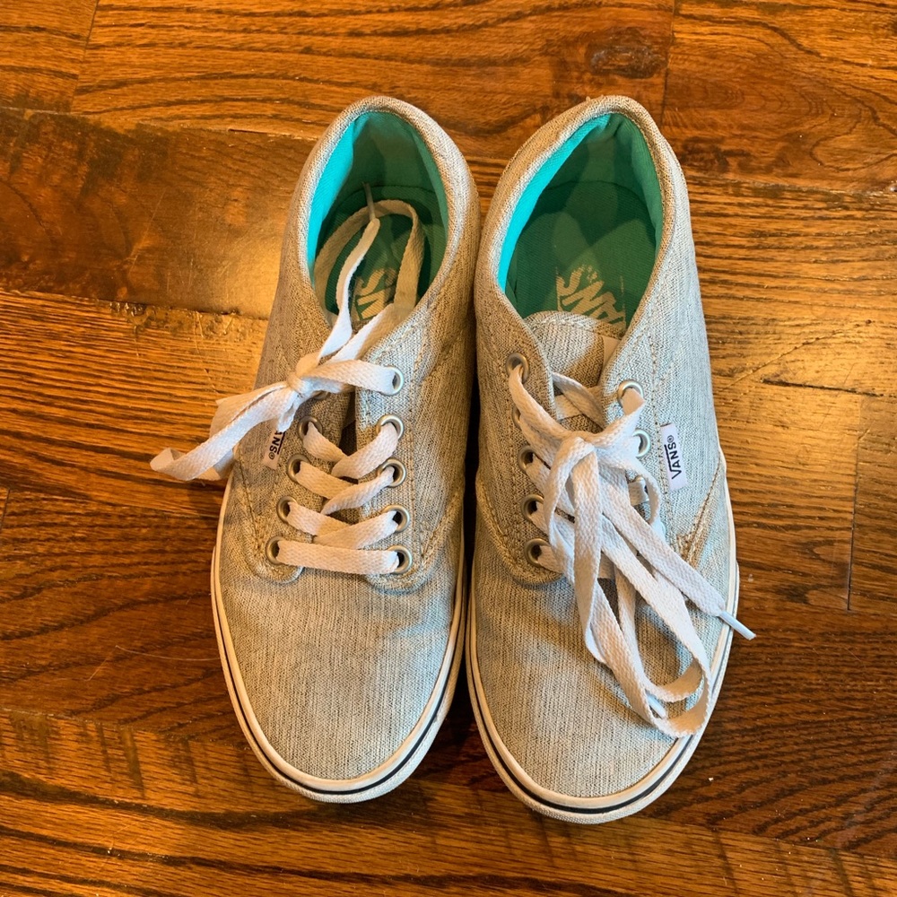 Vans Gray lace up sneakers